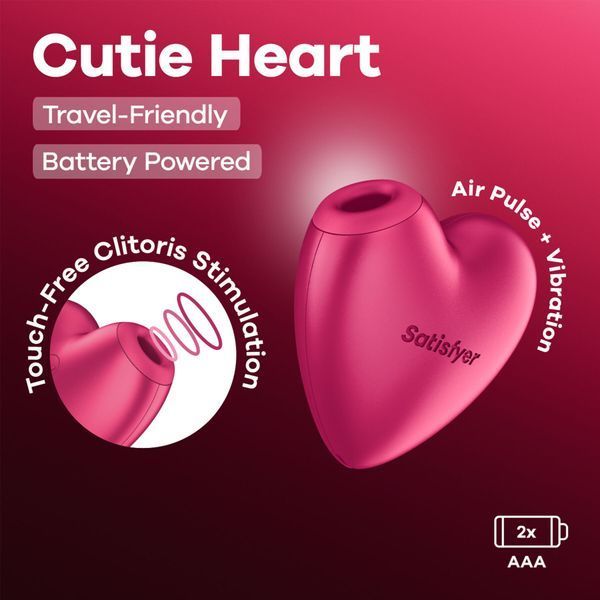 Вакуумний стимулятор Satisfyer Cutie Heart Battery Series con0224 фото