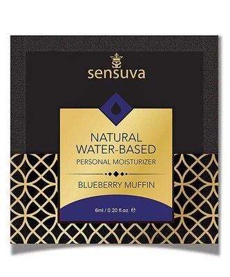 Лубрикант Sensuva Natural Water-Based Blueberry Muffin (6ml) con0271 фото